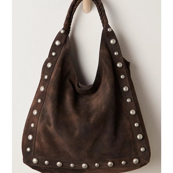 See You Soon Studded Tote Color Bitter Bark - Picture 1 of 5